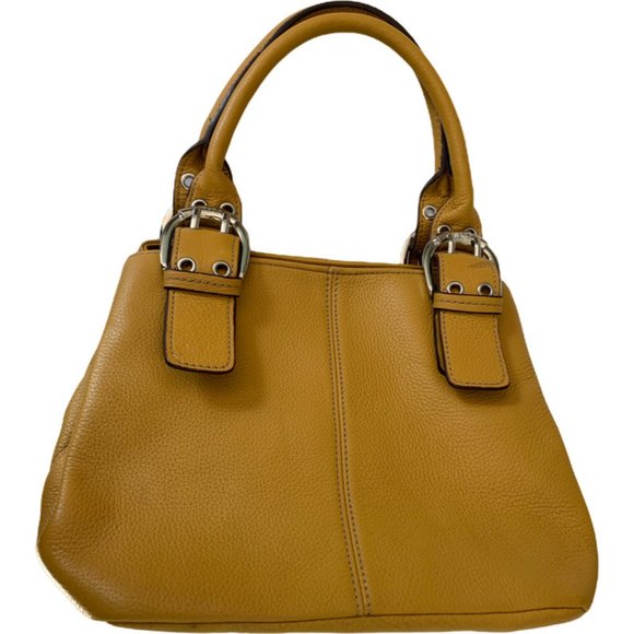 Tignanello Handbags - Tignanello Leather Bag With Buckle Straps